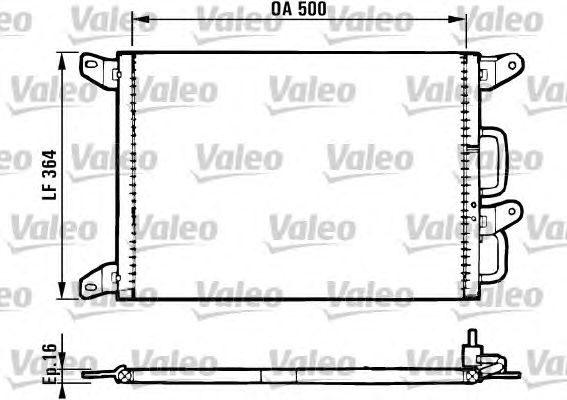 Радиатор кондиционера VALEO 816985