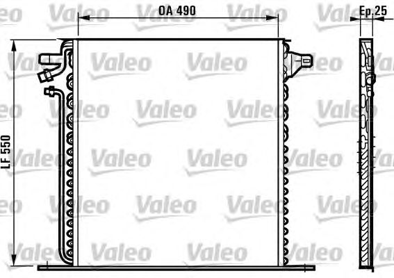 Радіатор кондиціонера VALEO 817011