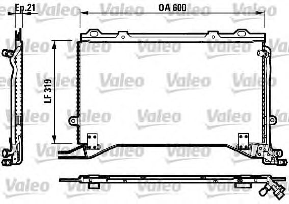 Радиатор кондиционера VALEO 817235