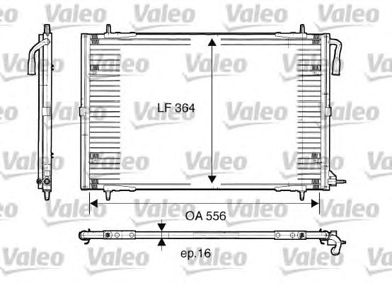 Радиатор кондиционера VALEO 817283