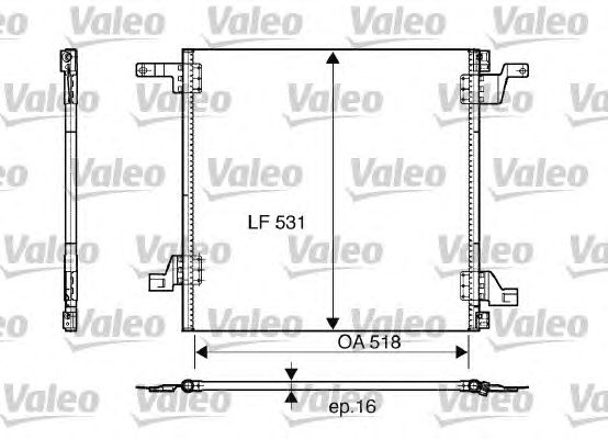 Радиатор кондиционера VALEO 817458