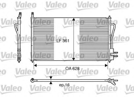 Радиатор кондиционера VALEO 817493