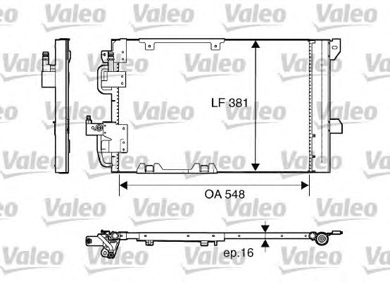 Радиатор кондиционера VALEO 817505
