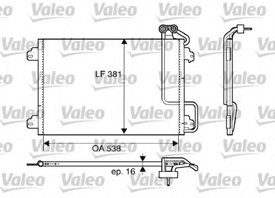 Радиатор кондиционера VALEO 817509