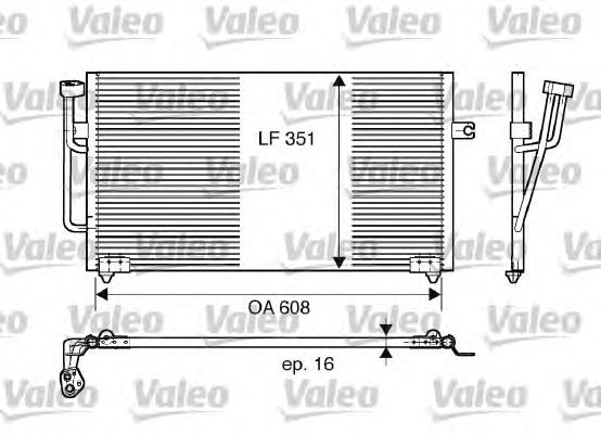 Радиатор кондиционера VALEO 817560
