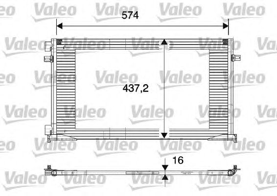 Радіатор кондиціонера VALEO 817577