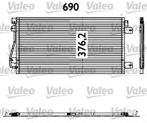 Радіатор кондиціонера VALEO 817601