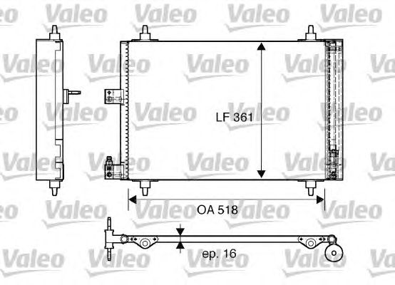 Радиатор кондиционера VALEO 817667