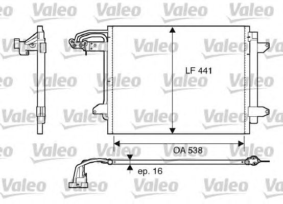 Радиатор кондиционера VALEO 817806