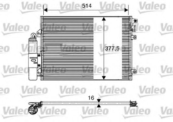 Радиатор кондиционера VALEO 817827