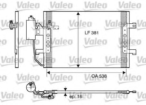 Радиатор кондиционера VALEO 817841