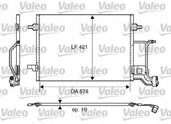 Радиатор кондиционера VALEO 817997