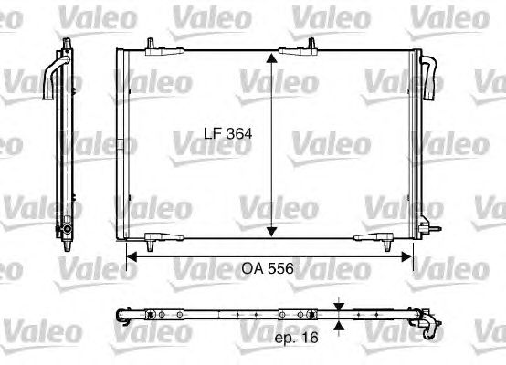 Радиатор кондиционера VALEO 818001