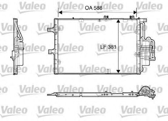 Радиатор кондиционера VALEO 818118
