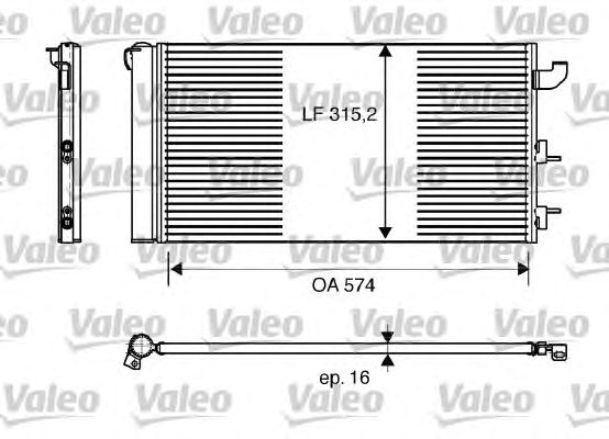 Радиатор кондиционера VALEO 818162