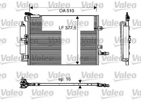 Радиатор кондиционера VALEO 818165