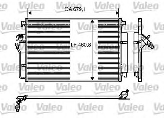 Радиатор кондиционера VALEO 818173