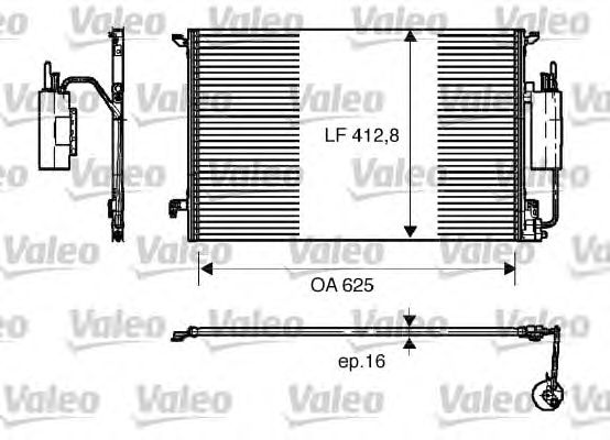 Радиатор кондиционера VALEO 818175