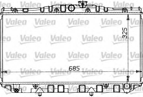 Радиатор, охлаждение двигателя VALEO 819123