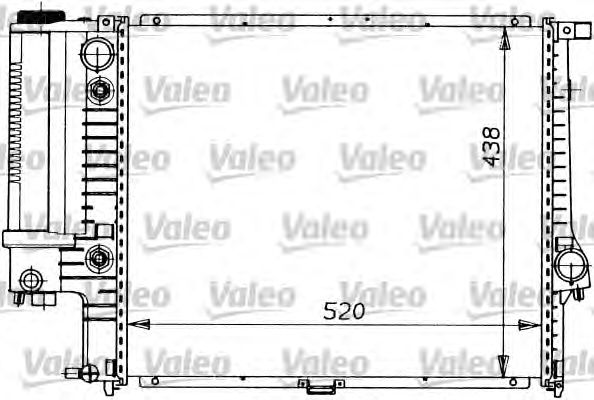Радиатор, охлаждение двигателя VALEO 819413