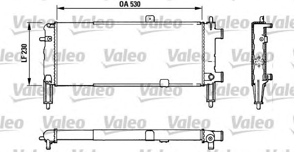 Радиатор, охлаждение двигателя VALEO 883767