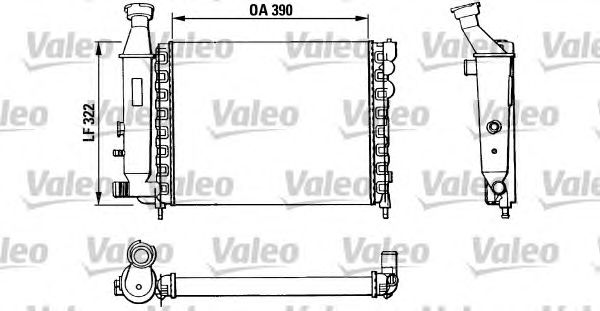 Радиатор, охлаждение двигателя VALEO 883866