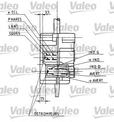 Подрулевой перемикач VALEO 251106