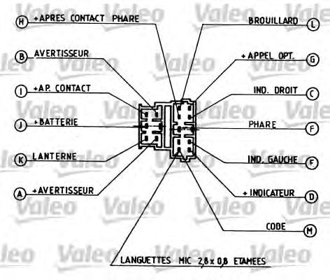 Подрулевой переключатель VALEO 251259