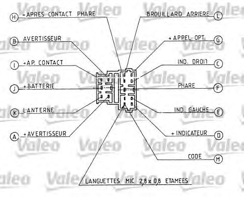 Подрулевой переключатель VALEO 251271