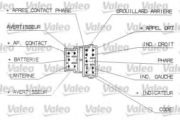 Подрулевой перемикач VALEO 251308