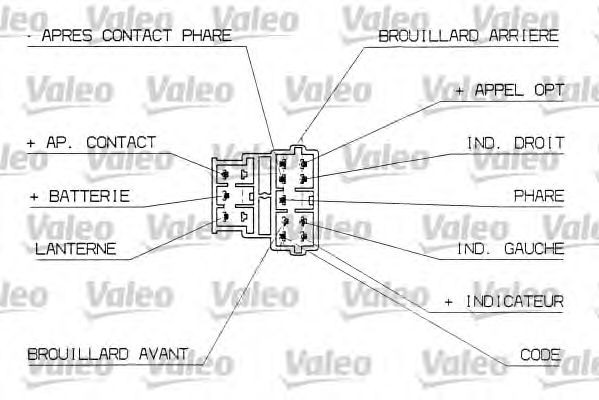 Подрулевой перемикач VALEO 251312