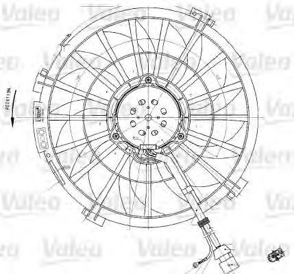 Вентилятор охлаждения VALEO 698542