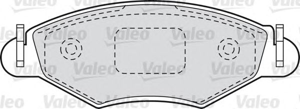 Тормозные колодки VALEO 598461