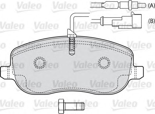 Тормозные колодки VALEO 598793