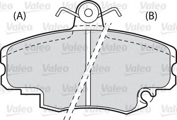 Тормозные колодки VALEO 598002