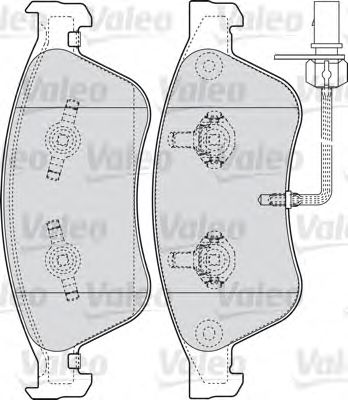 Тормозные колодки VALEO 598845