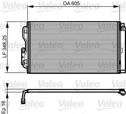Радиатор кондиционера VALEO 814189