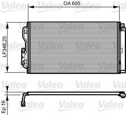 Радиатор кондиционера VALEO 814190