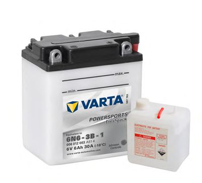 Стартерная аккумуляторная батарея VARTA 006012003A514 POWERSPORTS Freshpack