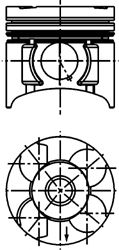 Поршень KOLBENSCHMIDT 40392620
