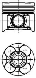 Поршень KOLBENSCHMIDT 40660620