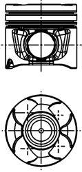 Поршень KOLBENSCHMIDT 40036600