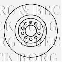 Гальмівний диск BORG & BECK BBD4128