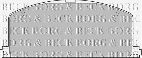 Гальмівні колодки BORG & BECK BBP1267