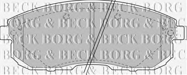 Тормозные колодки BORG & BECK BBP1383