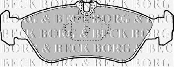 Тормозные колодки BORG & BECK BBP1445