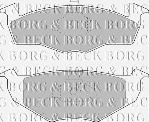 Тормозные колодки BORG & BECK BBP1555