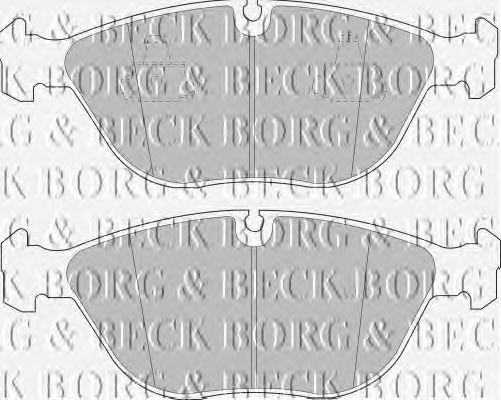 Тормозные колодки BORG & BECK BBP1578