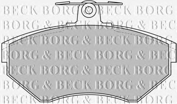 Тормозные колодки BORG & BECK BBP1607