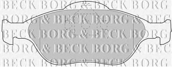 Тормозные колодки BORG & BECK BBP1615